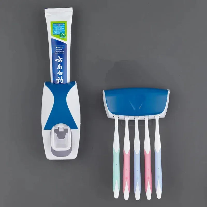 Wall-Mounted Automatic Toothpaste Dispenser Set