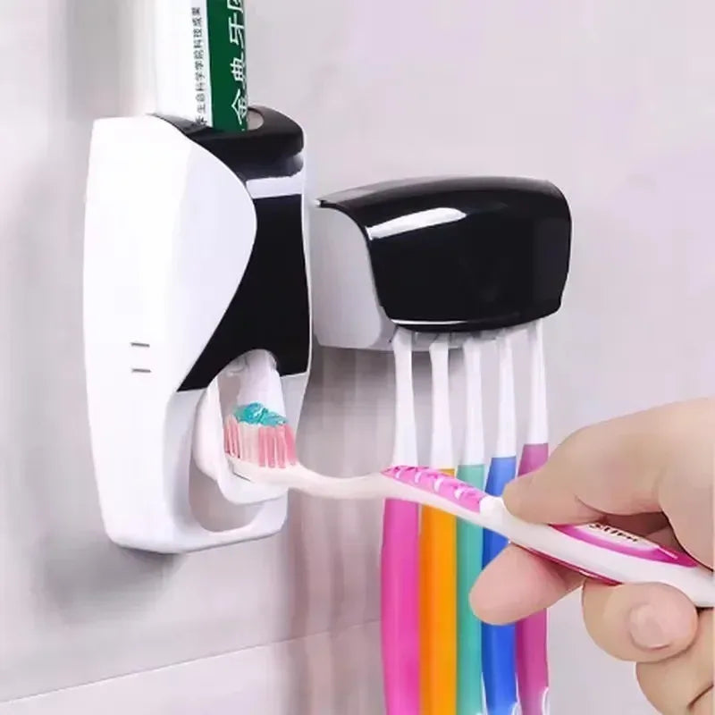 Wall-Mounted Automatic Toothpaste Dispenser Set