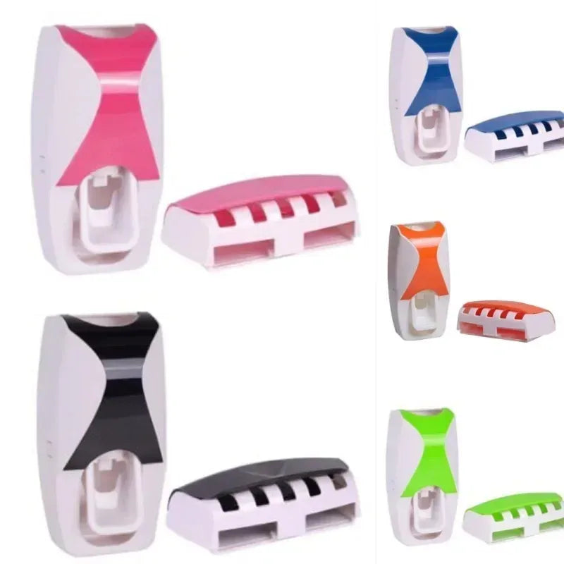 Wall-Mounted Automatic Toothpaste Dispenser Set