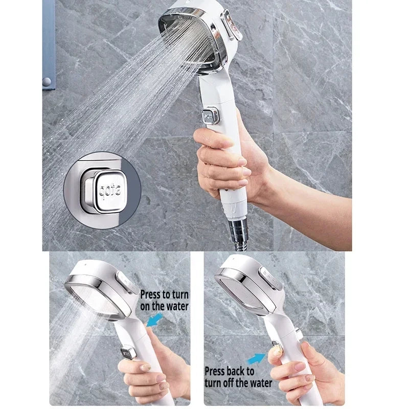High-Pressure Pause Shower Head