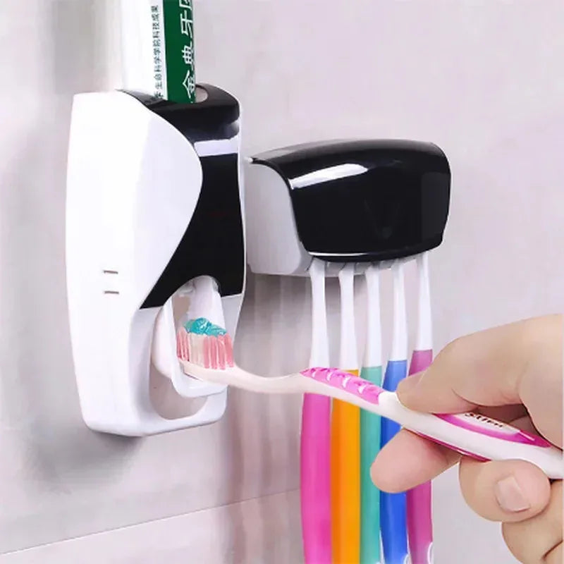 Wall-Mounted Automatic Toothpaste Dispenser Set